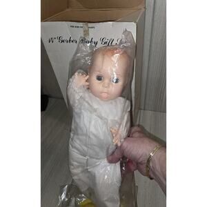 Vtg 1991 Gerber Baby Doll Gift Set Sleepy Eyes Food Dishes New In Box